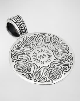 Men's Myrmidones Round Lion-Face Pendant