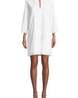 Finley Carley Eyelet Shift Dress Neiman Marcus