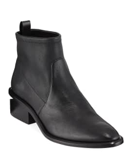 Alexander Wang Kori Stretch Leather Booties Neiman Marcus