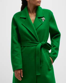 Silver Crystal Deco Brooch