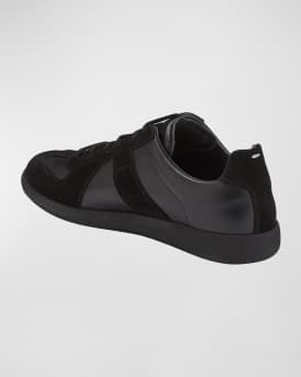 Men's Replica Leather Suede Low-Top Sneakers