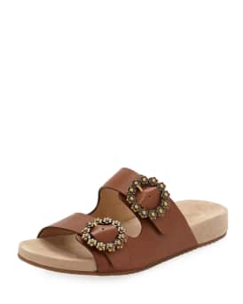 Ryder Leather Slide Sandals