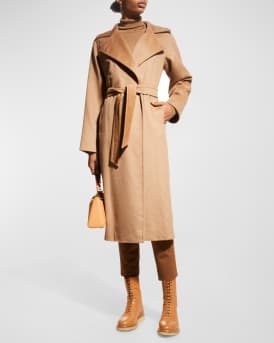 Manuela Belted Camel Hair Coat, Camel
