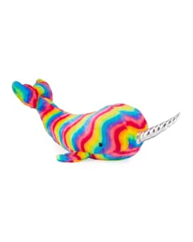Douglas Large Rainbow Narwhal Plush Stuffed Animal Toy Neiman Marcus