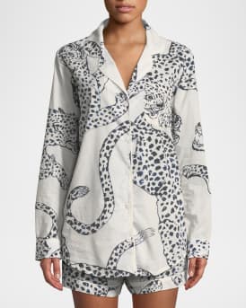 Leopard Print Classic Short Pajama Set