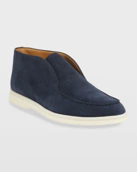 Open Walk Suede Booties