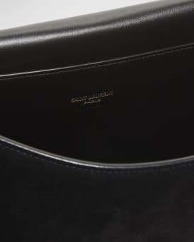 Kate Medium Reversible YSL Crossbody Bag in Suede And Smooth Leather