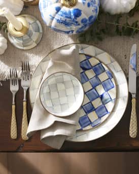 Royal Check Dinner Plate