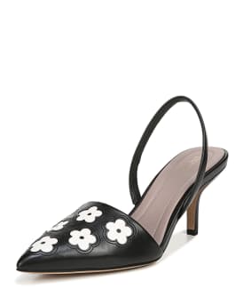 Diane von furstenberg mortelle leather sales slingback pumps