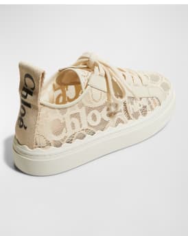 Lauren Logo Lace Low-Top Sneakers