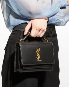 Sunset Medium YSL Top-Handle Crossbody Bag in Smooth Leather