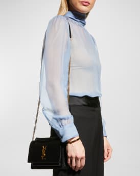 Sunset Medium YSL Top-Handle Crossbody Bag in Smooth Leather
