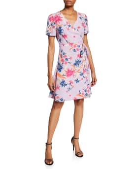Savilla mini wrap dress cheap