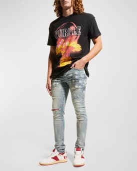 Men's Slim-Fit Distressed Jeans