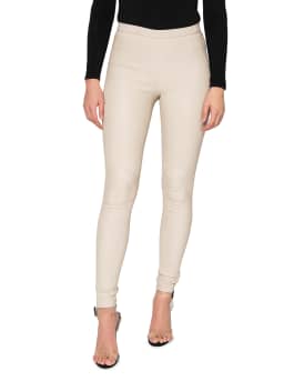 LaMarque Kelly Leather Skinny Ankle Pants Neiman Marcus