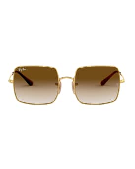 Metal Square Sunglasses, 54MM
