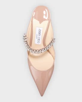 Bing Patent Crystal-Strap High-Heel Pumps