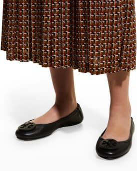 Minnie Travel Leather Ballet Flats