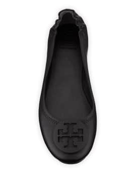 Minnie Travel Leather Ballet Flats