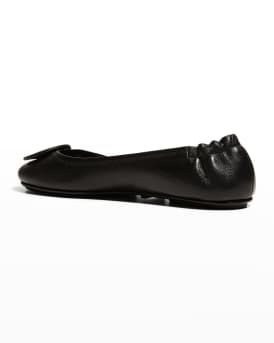 Minnie Travel Leather Ballet Flats