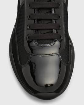 Men's America's Cup Patent Leather Patchwork Sneakers