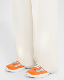 Men's America's Cup Patent Leather Patchwork Sneakers