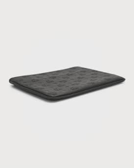 Klara Medium Monogrammed Leather Clutch Bag