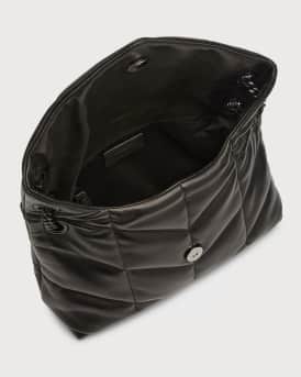 Lou Puffer Small YSL Shoulder Bag in Quilted Leather