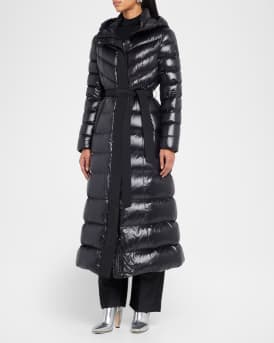 Calina Zip-Front A-Line Down Coat