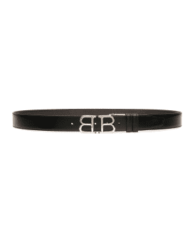 Bally Men s BB Buckle Reversible Leather Belt Neiman Marcus
