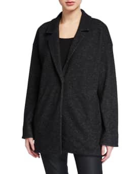Eileen fisher velvet 2025 notch collar blazer