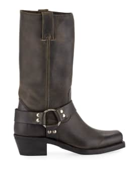 Harness 8R Leather Knee Boots