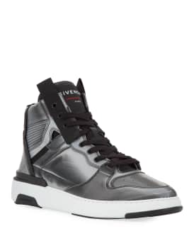 Men's Wing Faux-Leather High-Top Sneakers