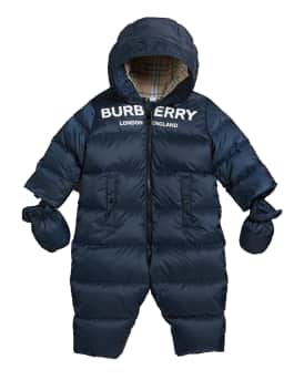 Burberry Kid's Skylar Quilted Logo Snowsuit, Size 6-18 Months | Neiman  Marcus