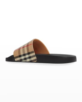 Furley Vintage Check Slide Sandals