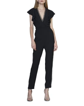 Ml monique lhuillier jumpsuit with bow sales