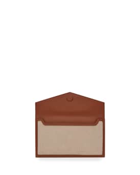Uptown Medium YSL Monogram Canvas Clutch Bag