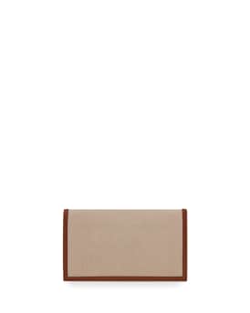 Uptown Medium YSL Monogram Canvas Clutch Bag
