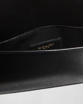 Uptown YSL Pouch in Grained Leather