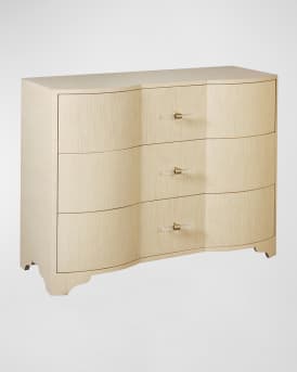Norse 3-Drawer Grasscloth Chest