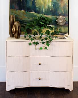 Norse 3-Drawer Grasscloth Chest