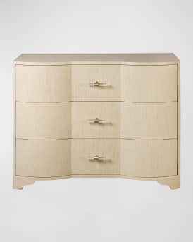 Norse 3-Drawer Grasscloth Chest
