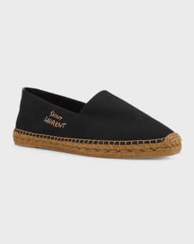 Men's Logo-Stitched Canvas Espadrilles
