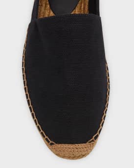 Men's Logo-Stitched Canvas Espadrilles
