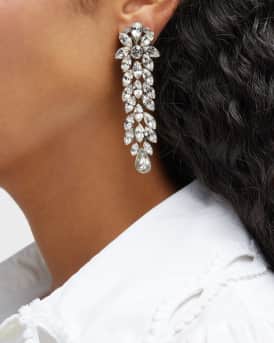 Large Crystal Drop Earrings