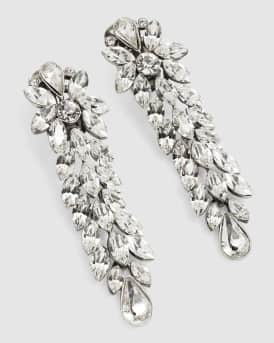 Large Crystal Drop Earrings