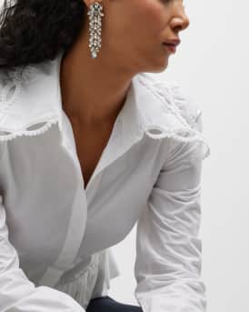 Large Crystal Drop Earrings