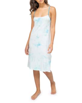 Pitusa Tie-Dye Mini Slip Dress Neiman Marcus