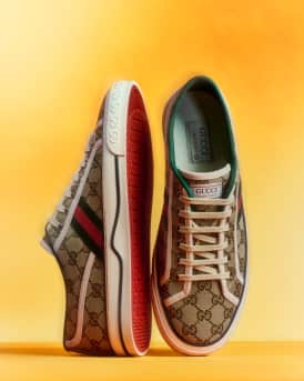 Men's Tennis 1977 GG Canvas Sneakers