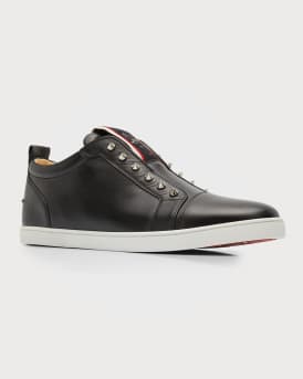 Men's F.A.V. Fique A Vontade Spiked Leather Slip-On Sneakers